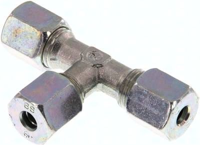 T-Schneidringverschraubung 6 S, Stahl verzinkt