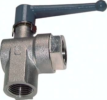 Messing-Winkelkugelhahn, G 1/8", PN 20