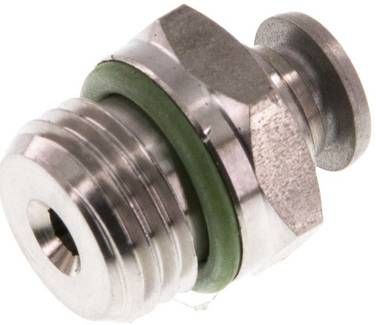 Gerader Steckanschluss G 1/4"-4mm, IQS-Edelstahl