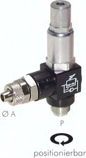 Reglersparventil R 1/4"-8 x 6 mm (CK-Anschluss)