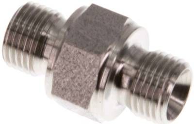 Hydraulik-Doppelnippel G 1/8"-G 1/8", 1.4571