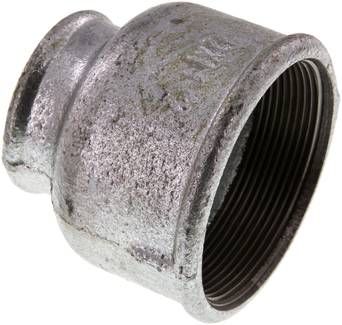 Rundmuffe Rp 2 1/2"-Rp 1 1/2", 25 bar Temperguss verzinkt