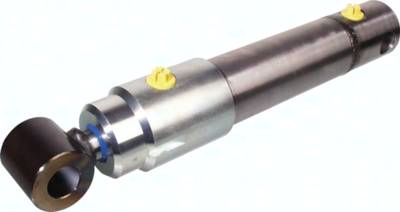 Hydraulikzylinder, Ø 63/40, Hub 200, mit Gelenkkopf