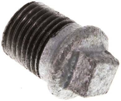 Verschlussstopfen Außenvkt. R 1/4", 25 bar Temperguss verzinkt