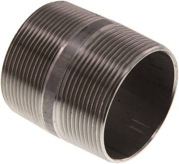 Rohrdoppelnippel R 2"-60mm, 20 bar 1.4571