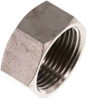 Verschlusskappe G 3/4", 16 bar Messing vernickelt