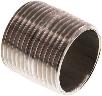 Rohrdoppelnippel R 1"-30mm, 20 bar 1.4571