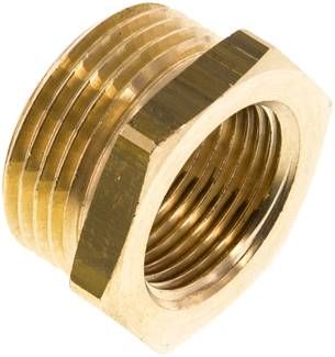 Reduziernippel G 1"(AG)-G 3/4"(IG), 16 bar Messing