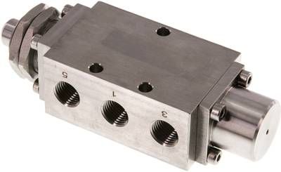 5/2-Wege-Endschalter, G 1/4", mit Nocke, Edelstahl