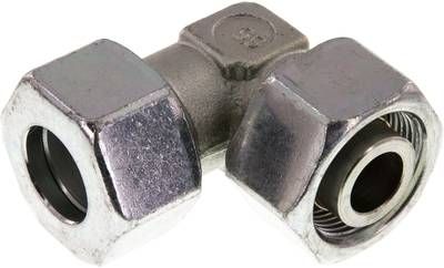 Einstellb. Winkel-Schneidring-verschr. 25 S, Stahl verzinkt