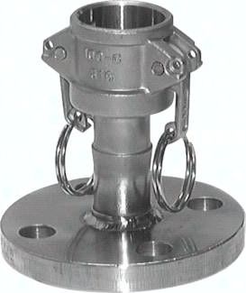 Kamlock-Kupplung, Flansch DN 65-PN16,1.4408