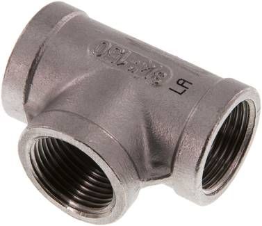 T-Stück Rp 3/4" (IG), 16 bar 1.4408