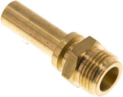Gewindetülle, EN14420-5 G 1/2"-13mm, Messing