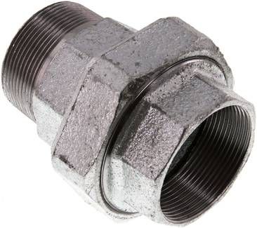 Verschraubung kon. dichtend, Rp 2"/R 2" (IG/AG)