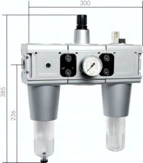 MULTIFIX Wartungseinheit (5), 3-tlg., G 3/4", 0,5 - 16 bar