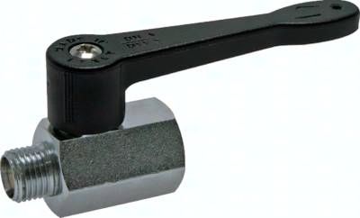 Minikugelhahn langer Griff, Innen-/ Außengewinde G 1/8", PN 15