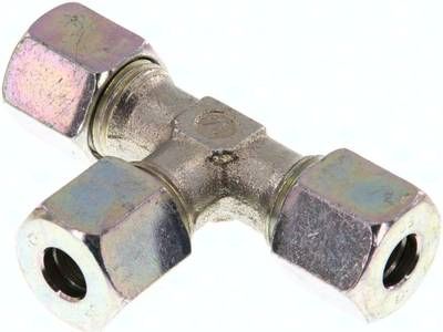 T-Schneidringverschraubung 8 S, Stahl verzinkt