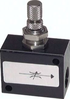 Block-Drosselventil, G 1/8", Standard