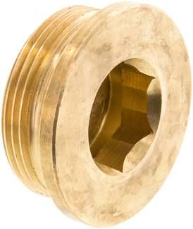 Verschlussstopfen Innenskt. G 1 1/2", 16 bar Messing