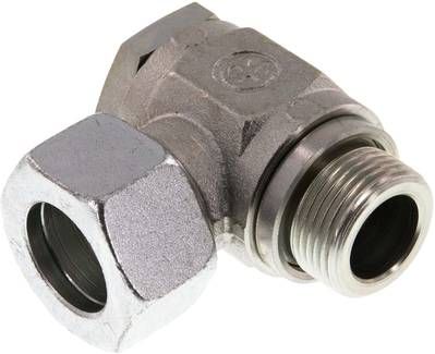 Winkel-Schwenkverschraubung 22 L-G 3/4", Stahl verzinkt