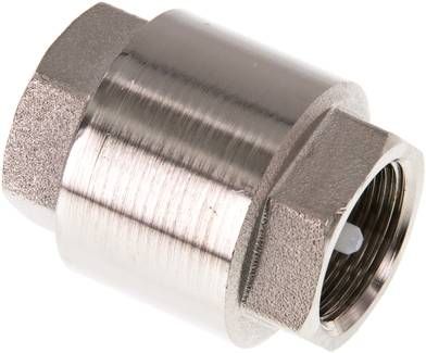 Rückschlagventil (leicht), G 3/4", PN 12, Messing vernickelt