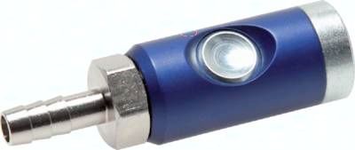 Sicherheits-Druckknopfkupplung (NW7,2), 10mm Schl., Stahl verzinkt