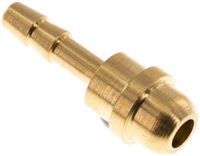 Tülle Messing, G 1/4"-4mm, ohne Mutter