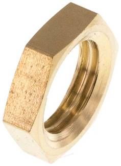 Sechskant-Gegenmutter G 1/4", Messing