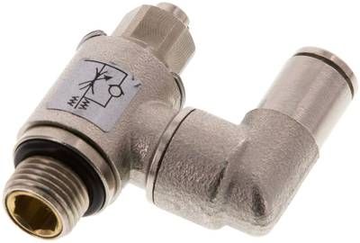 Drosselrückschlagventil G 1/8"-4mm, abluftregelnd (Standard)