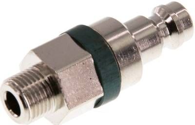 Kupplungsstecker (NW5) G 1/8"(AG), Messing vernickelt