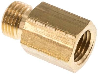 Reduziernippel G 1/4"(AG)-NPT 1/4"(IG), 16 bar Messing