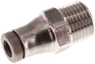 Gerader Steckanschluss NPT 1/8"-4mm, IQS-Edelstahl
