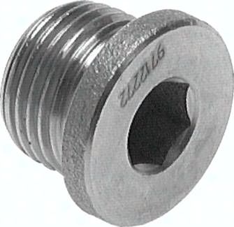 Verschlussstopfen Innenskt. G 3/8", 40 bar V4A