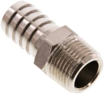 Gewindetülle R 3/8"-13mm, 16 bar Messing vernickelt