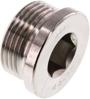 Verschlussstopfen Innenskt. G 1", 40 bar V4A
