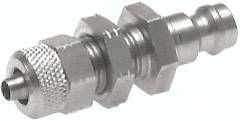 Schott-Kupplungsstecker (NW5) 6 x 4mm Schlauch, 1.4404