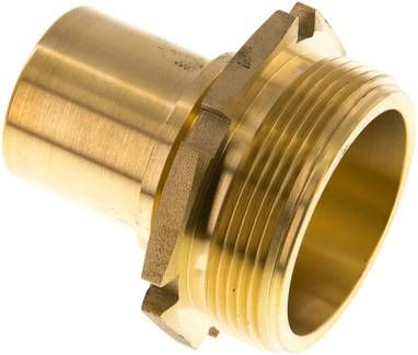 Gewindetülle, EN14420-5 G 2"-38mm, Messing