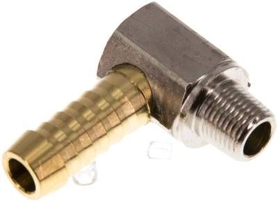 Winkel-Gewindetülle R 1/8"-9mm, Messing