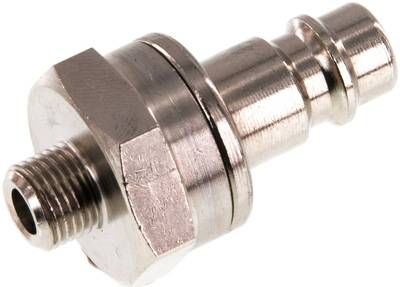 Kupplungsstecker (NW7,2) G 1/8"(AG), Messing vernickelt