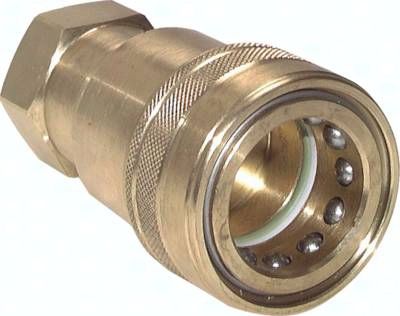 Hydraulikkupplung ISO 7241-1B, Muffe, G 1/8"(IG),Messing