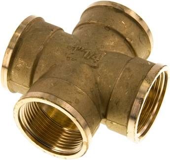 Kreuzstück G 1 1/4" (IG), 16 bar Messing