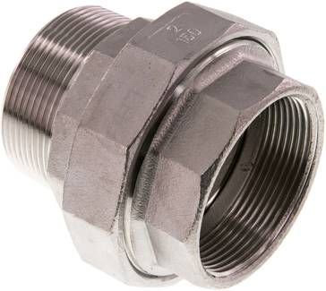 Verschraubung kon. dichtend, Rp 2"/R 2" (IG/AG)