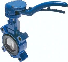Anflansch-Klappe DN200/PN16 GGG40/Edelstahl/NBR