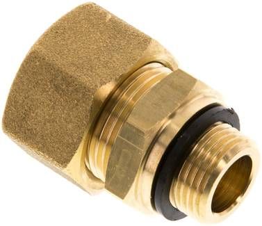 Gerade Klemmringverschraubung G 3/8"-16mm, Messing