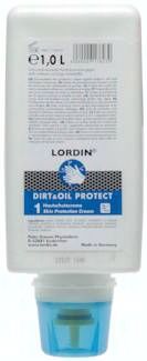 Hautschutzcreme, LORDIN Dirt & Oil Protect, 1 ltr. Varioflasche