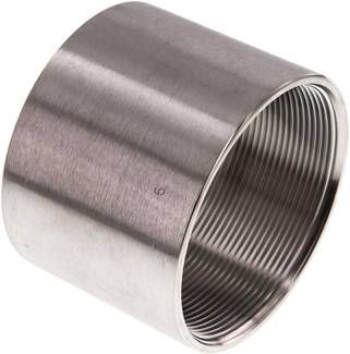 Rundmuffe Rp 3"-Rp 3", 16 bar 1.4408