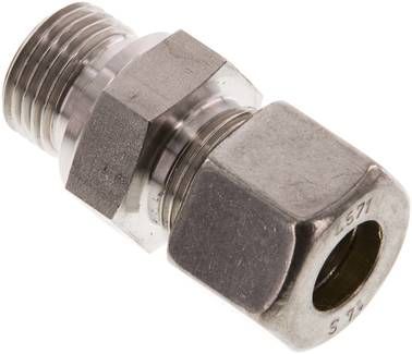 Gerade Schneidringverschr. 14 S-G 1/2", Klemmring 1.4571 (NC)