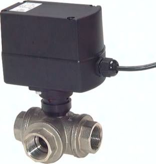 Elektr. 3-Wege-Kugelhahn (T2), G 1", 24 V=
