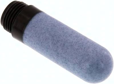 Schalldämpfer aus Kunststoff (PE, gesintert), G 1/2"