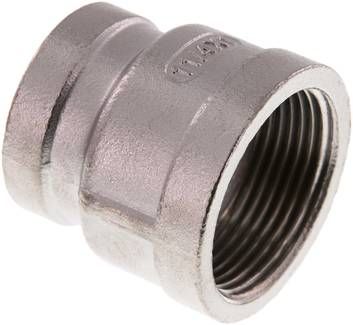 Rundmuffe Rp 1 1/4"-Rp 1", 16 bar 1.4408